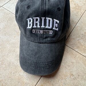 Black 2025 Bride Cap
